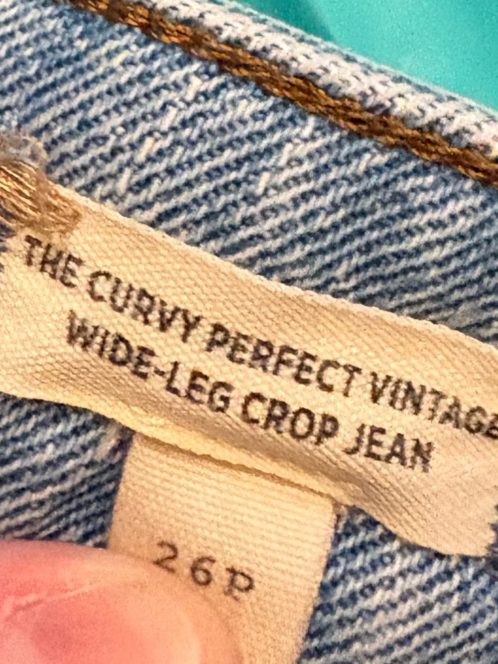 Madewell Curvy Perfect Wide Leg Crop Jeans - Picture 4 of 6